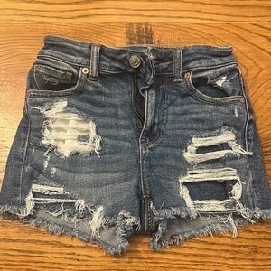 Distressed Denim Women Shorts